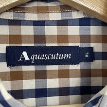 Load image into Gallery viewer, Aquascutum House Check Short Sleeved Shirt - Extra Large (XL) PTP - 21.5"