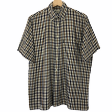 Load image into Gallery viewer, Aquascutum House Check Short Sleeved Shirt - Large (L) PTP 23.5"