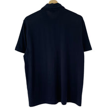 Load image into Gallery viewer, Aquascutum Navy / Block Check Short Sleeved Polo - Large (L) PTP 21.5"