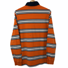 Load image into Gallery viewer, Paul and Shark Orange Striped Rugby Shirt - Medium (M) PTP 20.5"