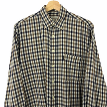 Load image into Gallery viewer, Aquascutum House Check Long Sleeved Shirt - Medium (M) PTP 23"