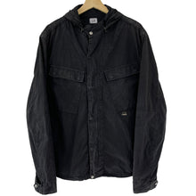 Load image into Gallery viewer, C.P Company Black Goggle Hooded Overshirt - Double Extra Large (XXL) PTP 24"