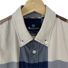 Load image into Gallery viewer, Aquascutum Block Check Short Sleeved Shirt - Medium (M) PTP 21.25"