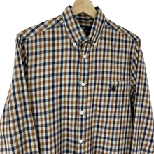 Load image into Gallery viewer, Aquascutum House Check Long Sleeved Shirt - Medium (M) PTP 20.75"