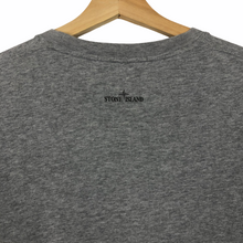 Load image into Gallery viewer, Stone Island Grey Short Sleeved Logo T-Shirt - Medium (M) PTP 19.75"