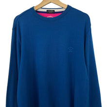 Load image into Gallery viewer, Paul and Shark Blue Crew Neck Sweater - Large (L) PTP 23.5"