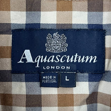 Load image into Gallery viewer, Aquascutum House Check Short Sleeved Shirt - Large (L) PTP 21"