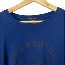 Load image into Gallery viewer, Paul and Shark Blue Short Sleeved Logo T-Shirt - Double Extra Large (XXL) PTP 23.25"