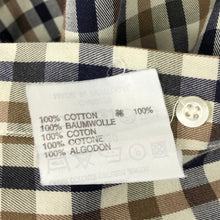 Load image into Gallery viewer, Aquascutum House Check Long Sleeved Shirt - Large (L) PTP 24.5"