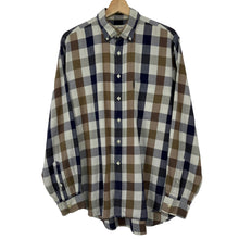Load image into Gallery viewer, Aquascutum Block Check Long Sleeved Shirt - Large (L) PTP 24.5"