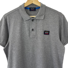 Load image into Gallery viewer, Paul and Shark Grey Short Sleeved Polo - Medium (M) PTP 19.75"