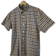 Load image into Gallery viewer, Aquascutum House Check Short Sleeved Shirt - Small (S) PTP 20.5"
