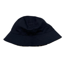 Load image into Gallery viewer, Aquascutum House Check / Navy Reversible Bucket Hat - One Size Fits All