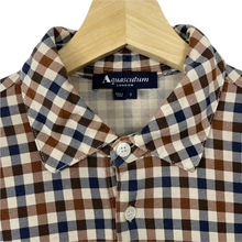 Load image into Gallery viewer, Aquascutum House Check Long Sleeved Polo - Small (S) PTP 20.5"
