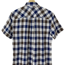 Load image into Gallery viewer, Aquascutum Block Check Short Sleeved Shirt - Small (S) PTP 20"