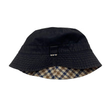 Load image into Gallery viewer, Aquascutum House Check / Navy Reversible Bucket Hat - One Size Fits All