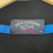 Load image into Gallery viewer, Paul and Shark Black Short Sleeved Polo - Double Extra Large (XXL) PTP 22"