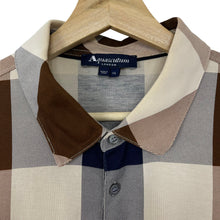 Load image into Gallery viewer, Aquascutum Block Check Short Sleeved Polo - Extra Large (XL) PTP 22"