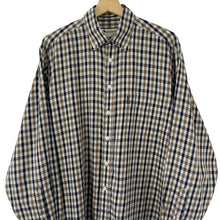 Load image into Gallery viewer, Aquascutum House Check Long Sleeved Shirt - Large (L) PTP 25"