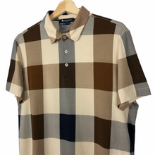 Load image into Gallery viewer, Aquascutum Block Check Short Sleeved Polo - Medium (M) PTP 20.25"