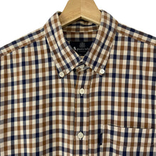 Load image into Gallery viewer, Aquascutum House Check Long Sleeved Shirt - Large (L) PTP 21.75"