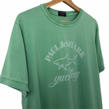 Load image into Gallery viewer, Paul and Shark Green Short Sleeved Logo T-Shirt - Extra Large (XL) PTP 21"