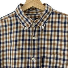 Load image into Gallery viewer, Aquascutum House Check Long Sleeved Shirt - Large (L) PTP 21.5"