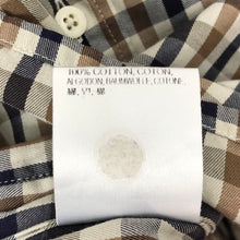 Load image into Gallery viewer, Aquascutum House Check Short Sleeved Shirt - Small (S) PTP 18.5"