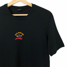 Load image into Gallery viewer, Paul and Shark Black Short Sleeved Logo T-Shirt - Small (S) PTP 18"