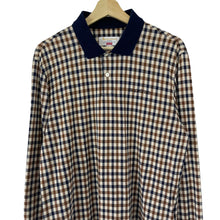 Load image into Gallery viewer, Aquascutum x Supreme House Check Long Sleeved Polo - Medium (M) PTP 21.25"