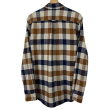 Load image into Gallery viewer, Aquascutum Block Check Flannel Long Sleeved Shirt - Large (L) PTP 21.5"