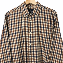 Load image into Gallery viewer, Aquascutum House Check Long Sleeved Shirt - Large (L) PTP 22"