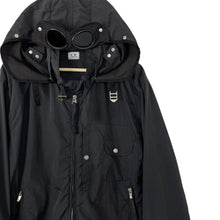 Load image into Gallery viewer, C.P Company Black Multi Pocket Hooded Goggle Jacket - 56 PTP 25"