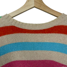 Load image into Gallery viewer, Paul and Shark Striped Merino Wool Crew Neck Sweater - Large (L) PTP 25"