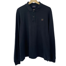 Load image into Gallery viewer, Paul and Shark Black Long Sleeved Polo - Extra Large (XL) PTP 21.75"