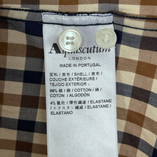 Load image into Gallery viewer, Aquascutum House Check Short Sleeved Shirt - Medium (M) PTP 20.5"
