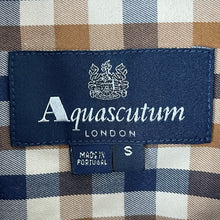 Load image into Gallery viewer, Aquascutum House Check Long Sleeved Shirt - Small (S) PTP 20"