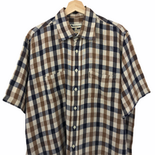 Load image into Gallery viewer, Aquascutum Block Check Short Sleeved Shirt - Extra Large (XL) PTP 27"