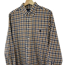 Load image into Gallery viewer, Aquascutum House Check Long Sleeved Shirt - Large (L) PTP 21.75"