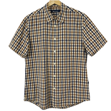 Load image into Gallery viewer, Aquascutum House Check Short Sleeved Shirt - Large (L) PTP 20.25"