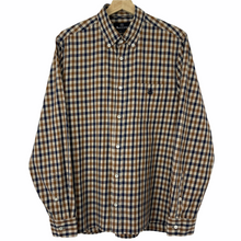 Load image into Gallery viewer, Aquascutum House Check Long Sleeved Shirt - Large (L) PTP 22"