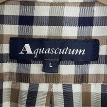 Load image into Gallery viewer, Aquascutum House Check Long Sleeved Shirt - Large (L) PTP 24.5"