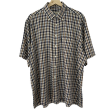 Load image into Gallery viewer, Aquascutum House Check Short Sleeved Shirt - Extra Large (XL) PTP 26.5"