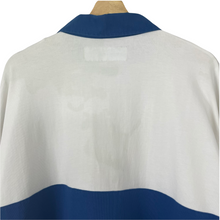 Load image into Gallery viewer, Benetton White / Blue Long Sleeved Rugby Shirt - Double Extra Large (XXL) PTP 25"