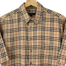 Load image into Gallery viewer, Burberry Nova Check Short Sleeved Shirt - Medium (M) PTP 22"