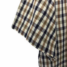 Load image into Gallery viewer, Aquascutum House Check Short Sleeved Shirt - Large (L) PTP 23.5"