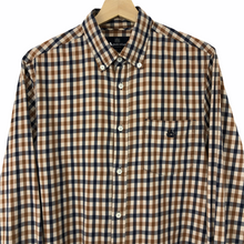 Load image into Gallery viewer, Aquascutum House Check Long Sleeved Shirt - Large (L) PTP 22"
