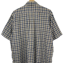 Load image into Gallery viewer, Aquascutum House Check Short Sleeved Shirt - Medium (M) PTP 23"