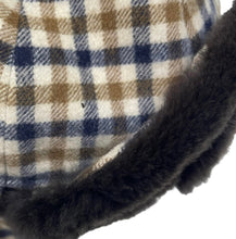 Load image into Gallery viewer, Aquascutum House Check Wool Trapper Hat - Large (L)