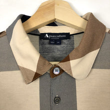 Load image into Gallery viewer, Aquascutum Block Check Short Sleeved Polo - Medium (M) PTP 20.25"